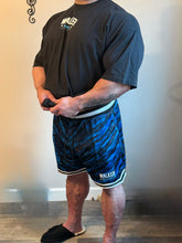 Load image into Gallery viewer, ***NEW***WALKERNATION ATHLETIC SHORTS- BLUE CAMO

