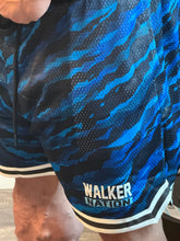 Load image into Gallery viewer, ***NEW***WALKERNATION ATHLETIC SHORTS- BLUE CAMO
